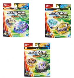 BEYBLADE - 2 TOUPIES - QUAD ASST. (SANS LANCEUR)